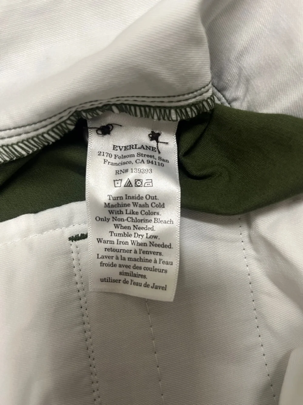 NWT Everlane Uniform  Men’s Dark Olive Green Chino Pants Size 32 x 30